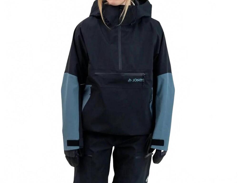 NEW JONES SNOWBOARDS mountain surf recycled insulated anorak jacket in stealth b